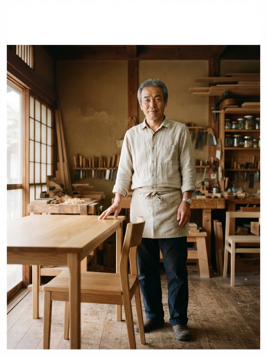 «La madera tiene su propia paciencia. Yo simplemente la sigo» — Haruki Tanabe